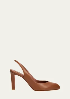 Christian Louboutin85mm Fannylove Leather Slingback Pumps