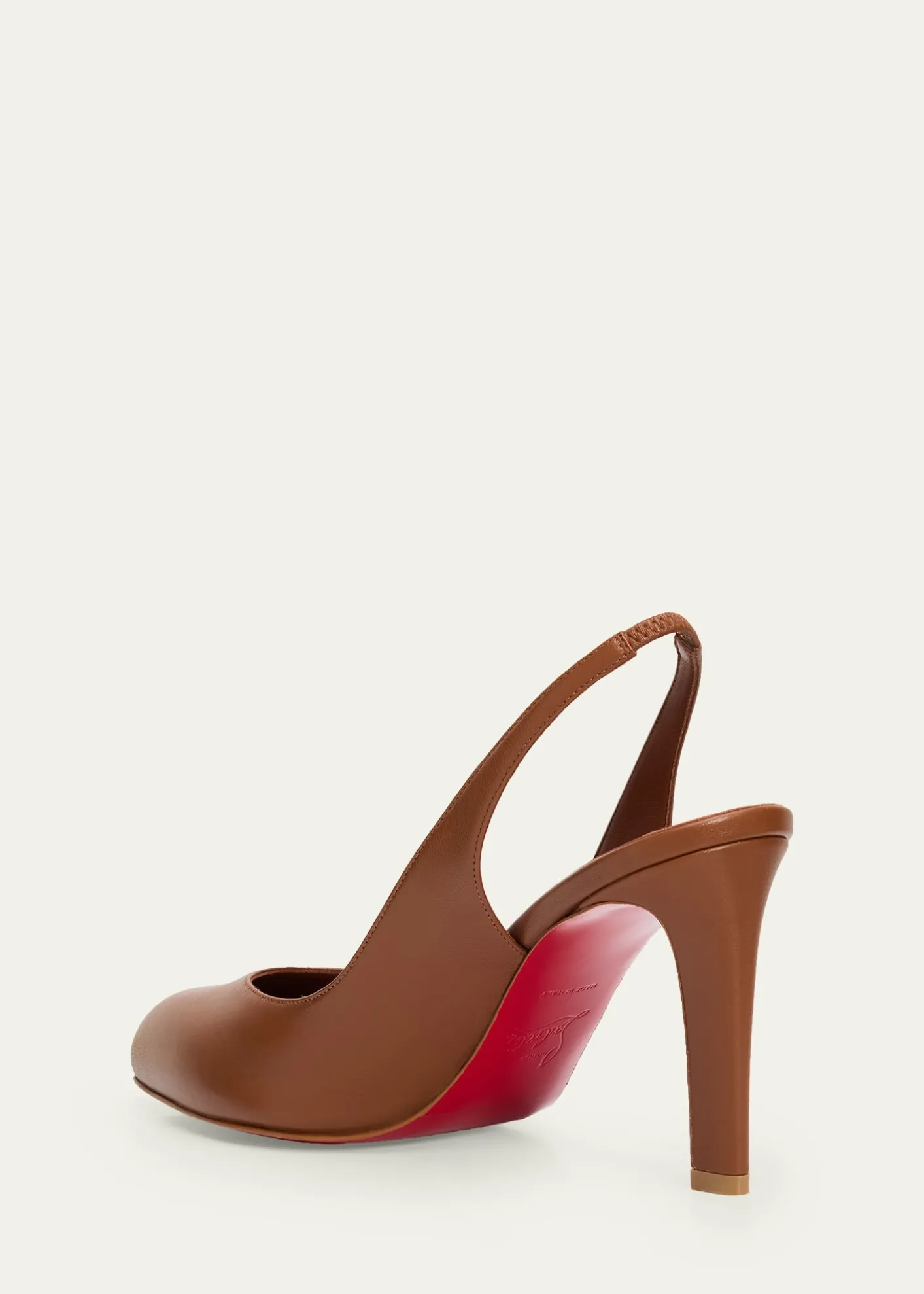 Christian Louboutin85mm Fannylove Leather Slingback Pumps