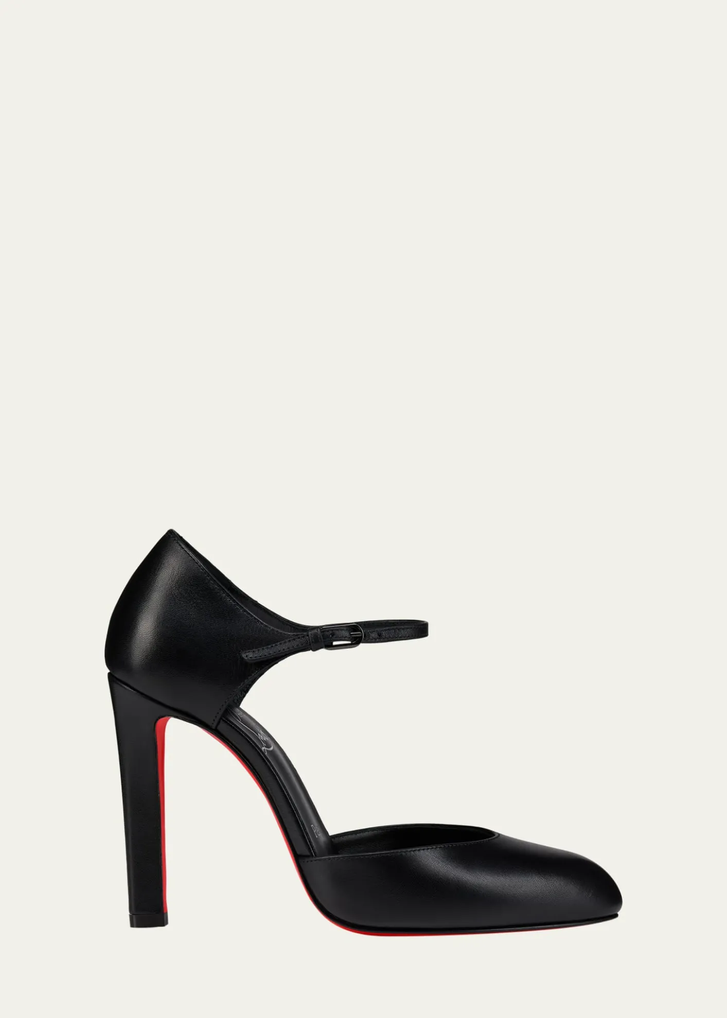 Christian Louboutin100mm Fanny Demie Leather Ankle-Strap Pumps