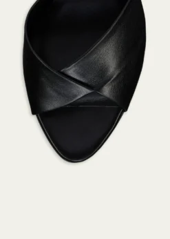 Christian Louboutin85mm Fanny Leather Slide Sandals