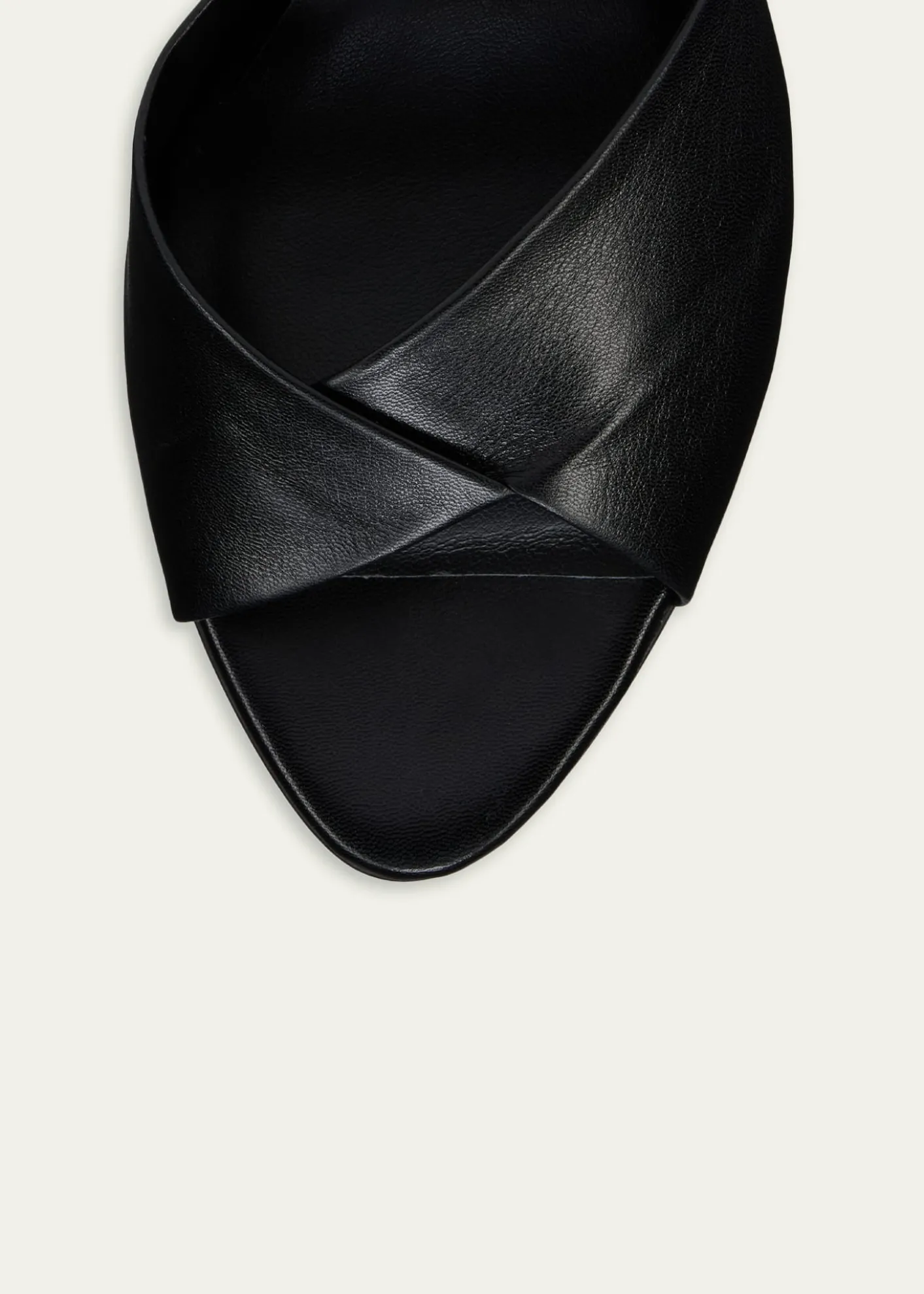 Christian Louboutin85mm Fanny Leather Slide Sandals