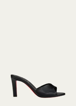 Christian Louboutin85mm Fanny Leather Slide Sandals