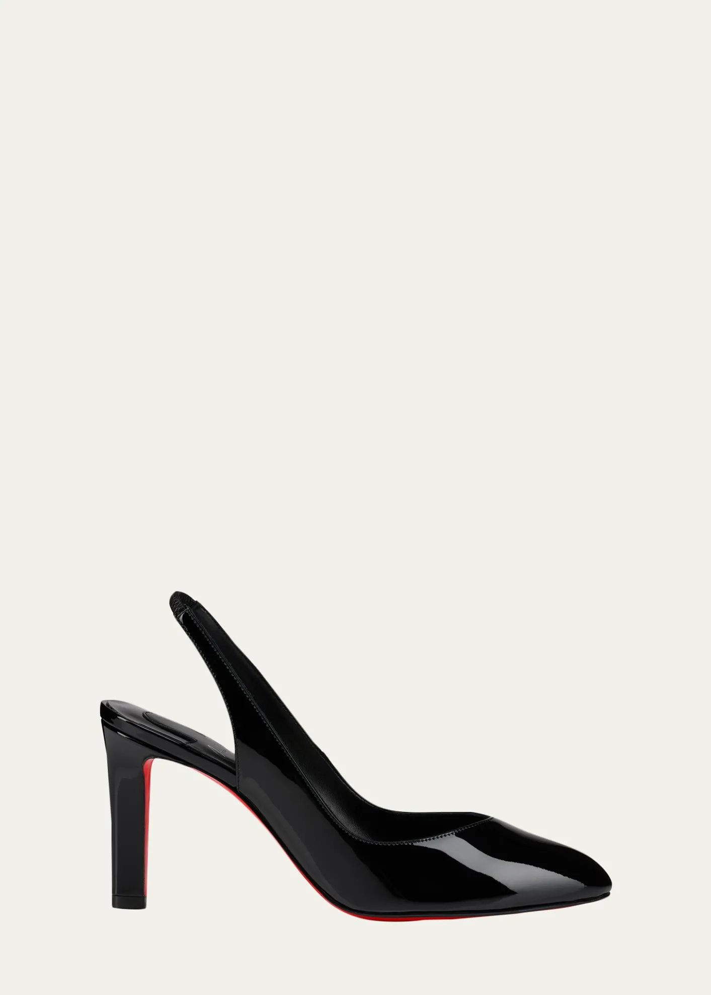 Christian Louboutin85mm Fannylove Patent Leather Slingback Pumps