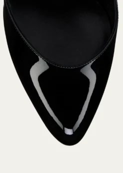 Christian Louboutin85mm Fannylove Patent Leather Slingback Pumps