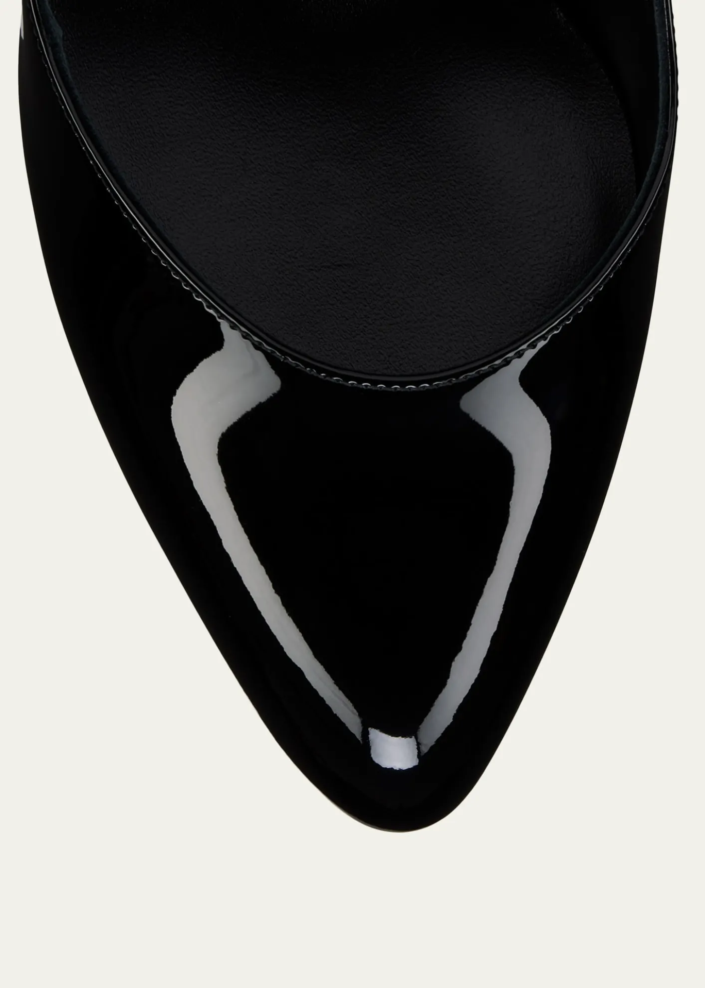 Christian Louboutin85mm Fannylove Patent Leather Slingback Pumps