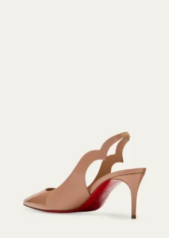 Christian Louboutin70mm Hot Chick Patent Slingback Pumps