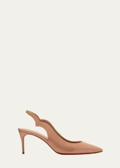 Christian Louboutin70mm Hot Chick Patent Slingback Pumps