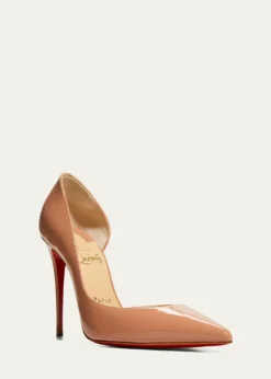 Christian Louboutin100mm Iriza Patent Open-Side Pumps