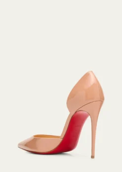 Christian Louboutin100mm Iriza Patent Open-Side Pumps