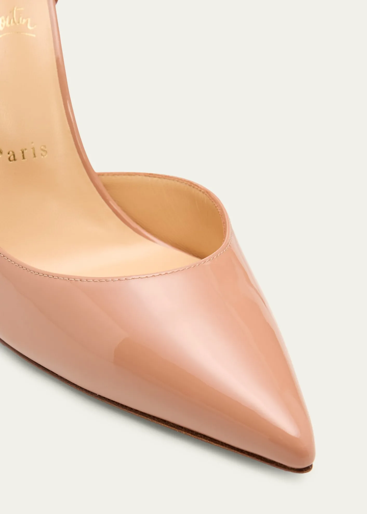 Christian Louboutin100mm Iriza Patent Open-Side Pumps