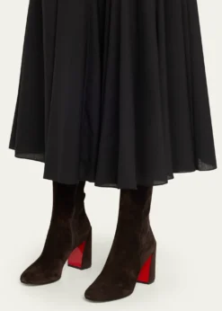 Christian Louboutin85mm Jane Suede Knee-High Boots