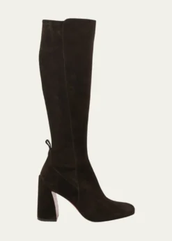Christian Louboutin85mm Jane Suede Knee-High Boots
