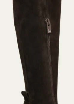 Christian Louboutin85mm Jane Suede Knee-High Boots