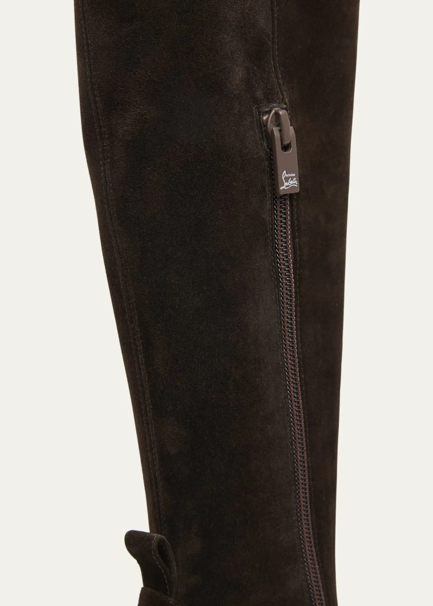 Christian Louboutin85mm Jane Suede Knee-High Boots