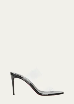 Christian Louboutin85mm Just Nothing Clear Slide Sandals