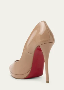 Christian Louboutin120mm Lady Z Patent Leather Peep-Toe Pumps
