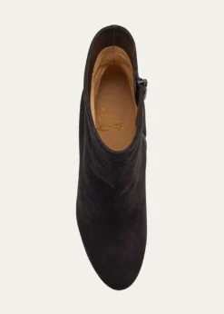 Christian Louboutin55mm Loo Suede Ankle Booties