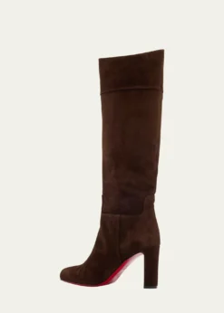 Christian Louboutin85mm Loo Suede Knee Boots