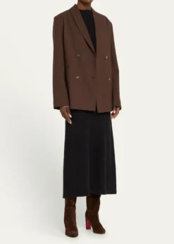 Christian Louboutin85mm Loo Suede Knee Boots