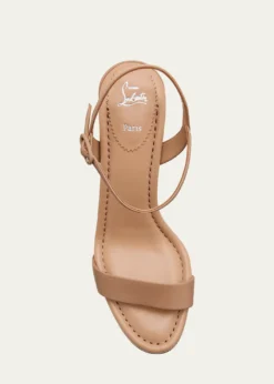 Christian Louboutin85mm Miss Jane Ankle-Strap Sandals