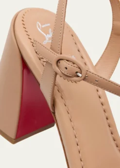Christian Louboutin85mm Miss Jane Ankle-Strap Sandals