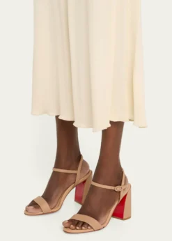 Christian Louboutin85mm Miss Jane Ankle-Strap Sandals