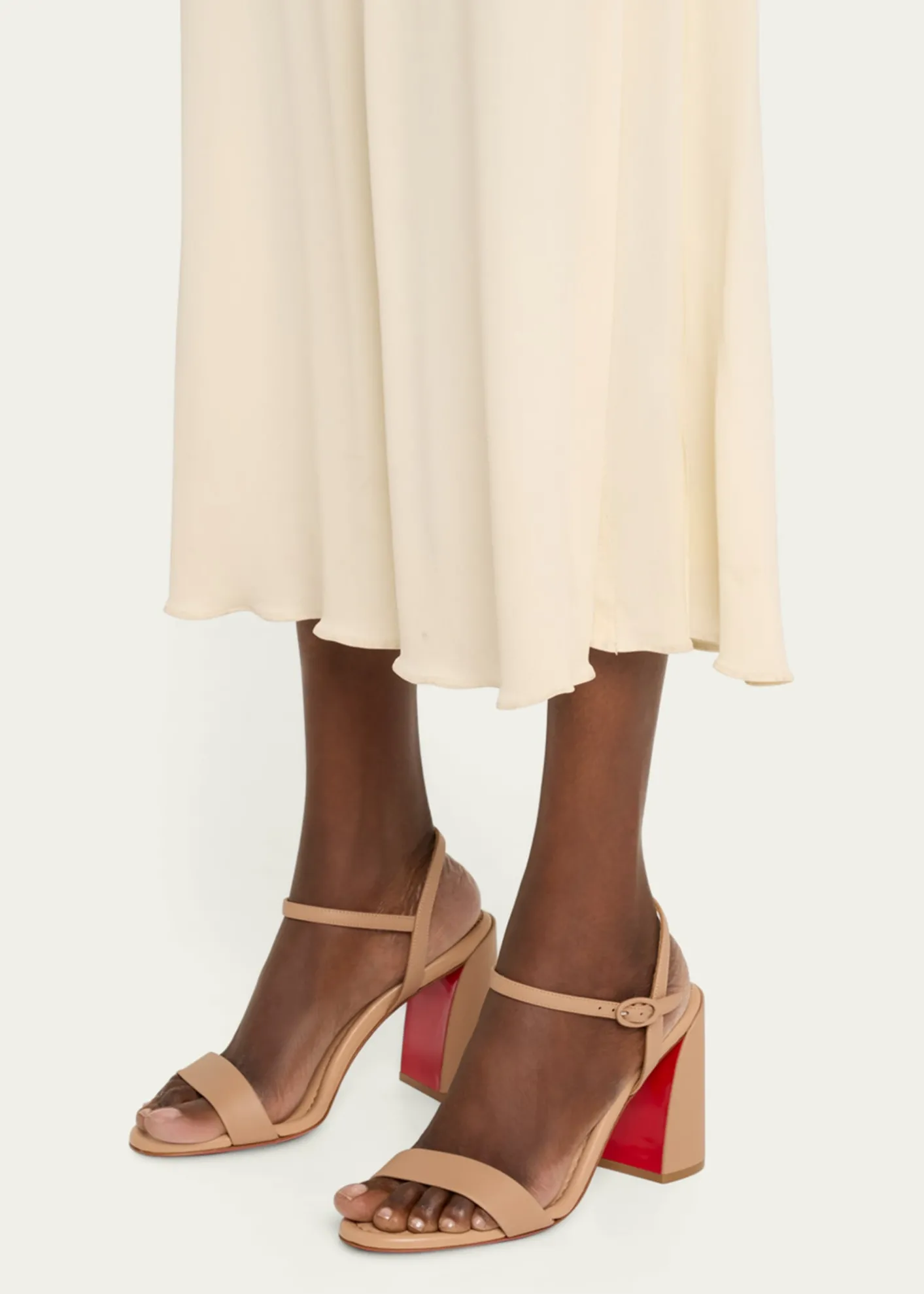 Christian Louboutin85mm Miss Jane Ankle-Strap Sandals