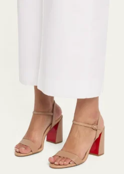 Christian Louboutin85mm Miss Jane Leather Sandals