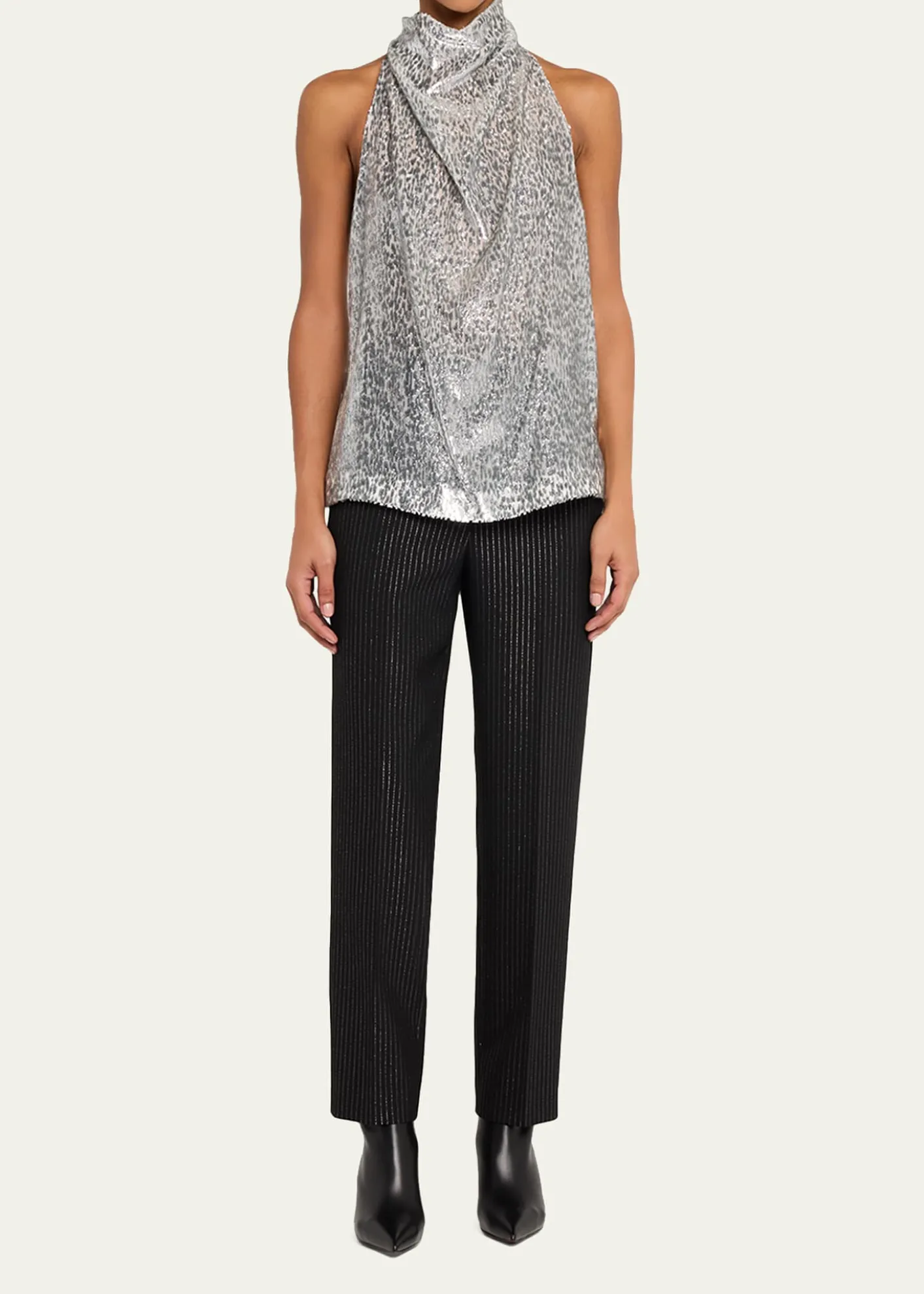 Christian Louboutin80mm Miss Z Leather Booties
