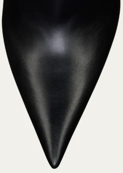 Christian Louboutin80mm Miss Z Leather Booties