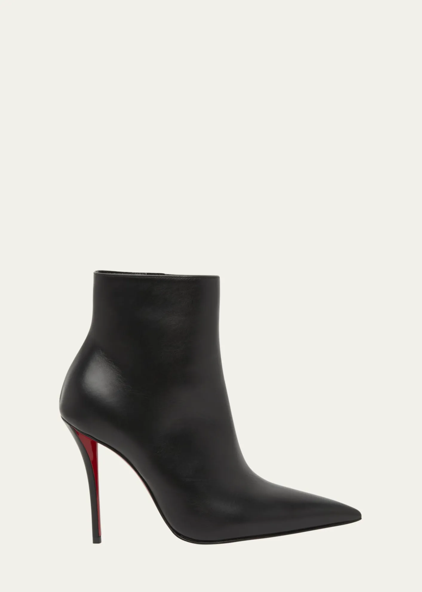 Christian Louboutin100mm Miss Z Leather Booties