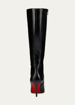 Christian Louboutin80mm Miss Z Leather Knee-High Boots