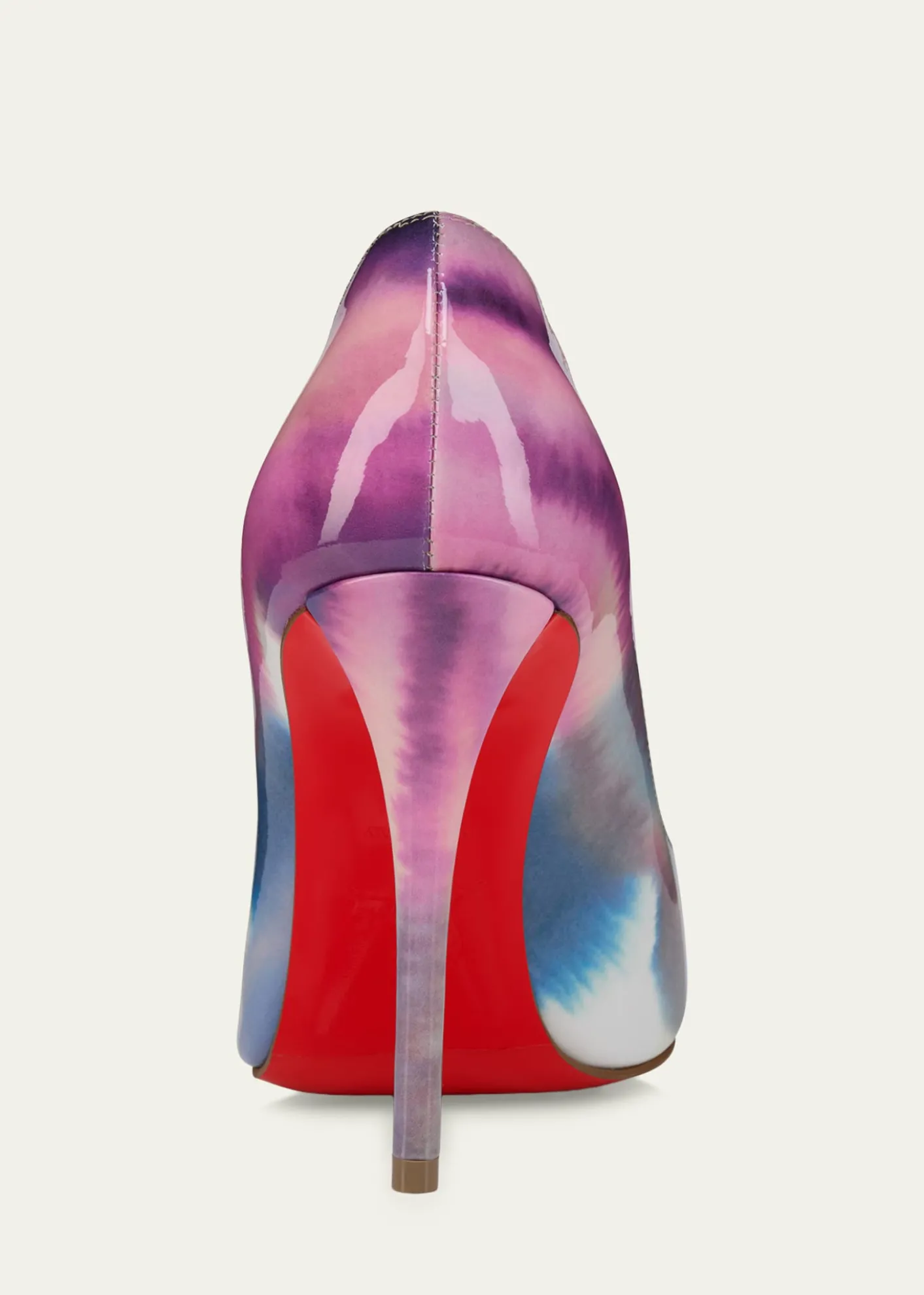 Christian Louboutin100mm Miss Z Tie-Dye Patent Leather Pumps