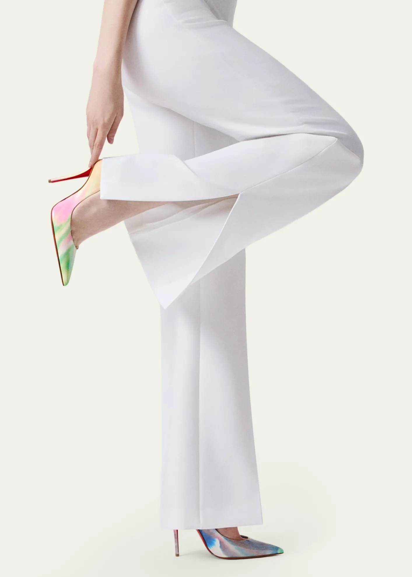Christian Louboutin100mm Miss Z Tie-Dye Patent Leather Pumps