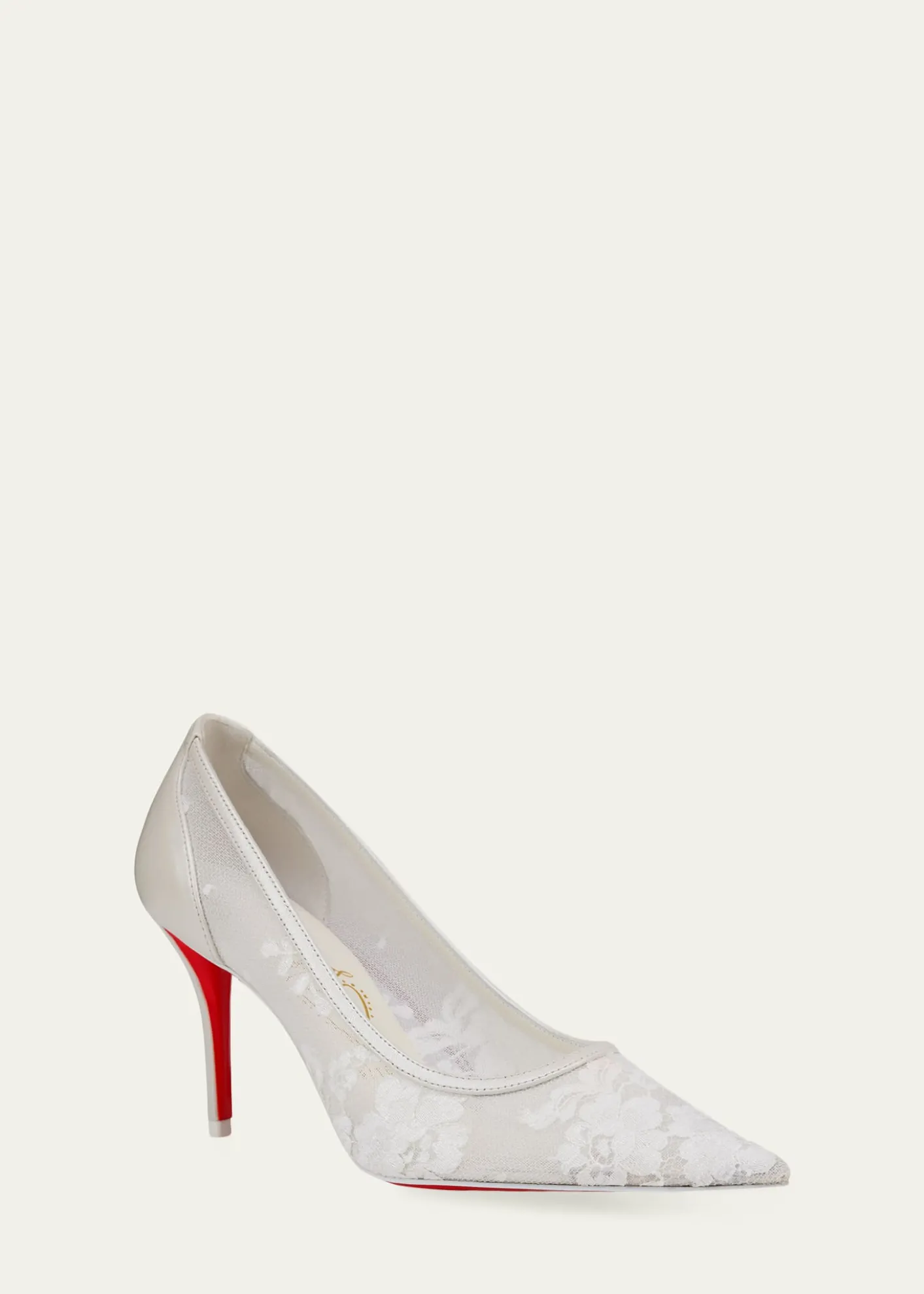 Christian Louboutin80mm Miss Z Floral Mesh Pumps
