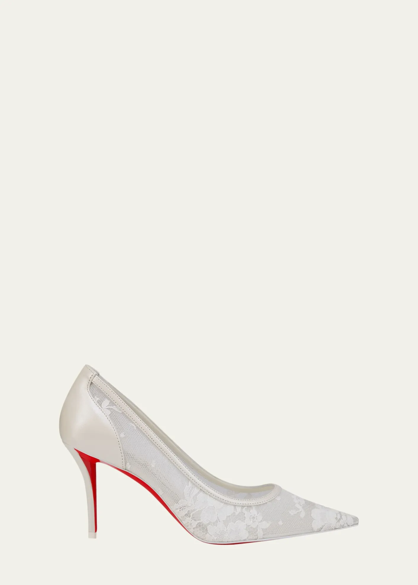 Christian Louboutin80mm Miss Z Floral Mesh Pumps