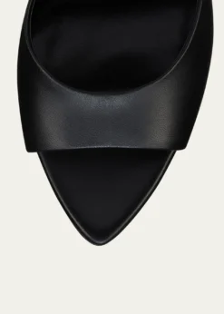 Christian Louboutin100mm Miss Z Leather Red Sole Mules