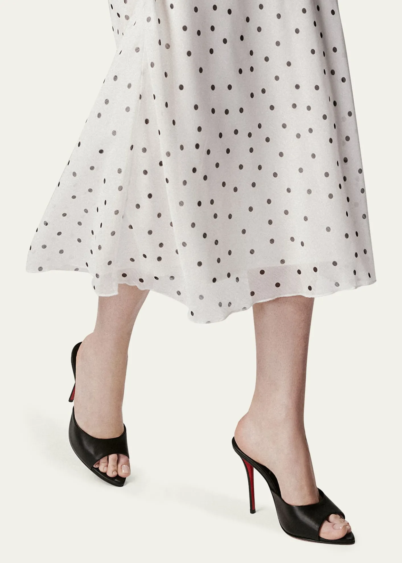 Christian Louboutin100mm Miss Z Leather Red Sole Mules