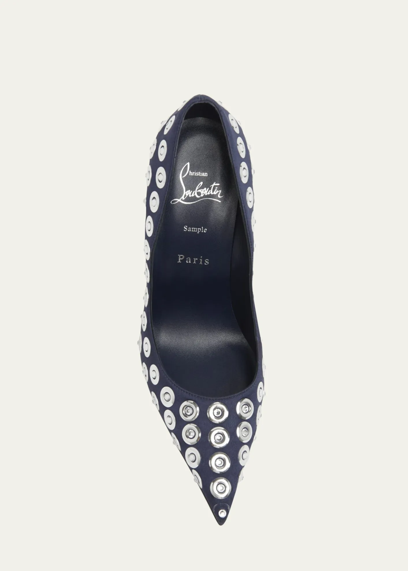 Christian Louboutin100mm Miss Z Silk Crystal Pumps