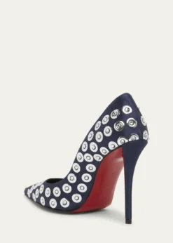 Christian Louboutin100mm Miss Z Silk Crystal Pumps