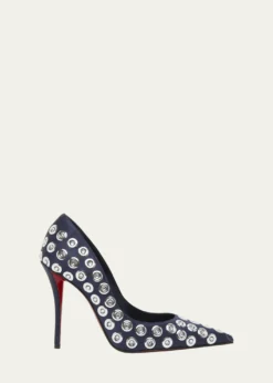 Christian Louboutin100mm Miss Z Silk Crystal Pumps