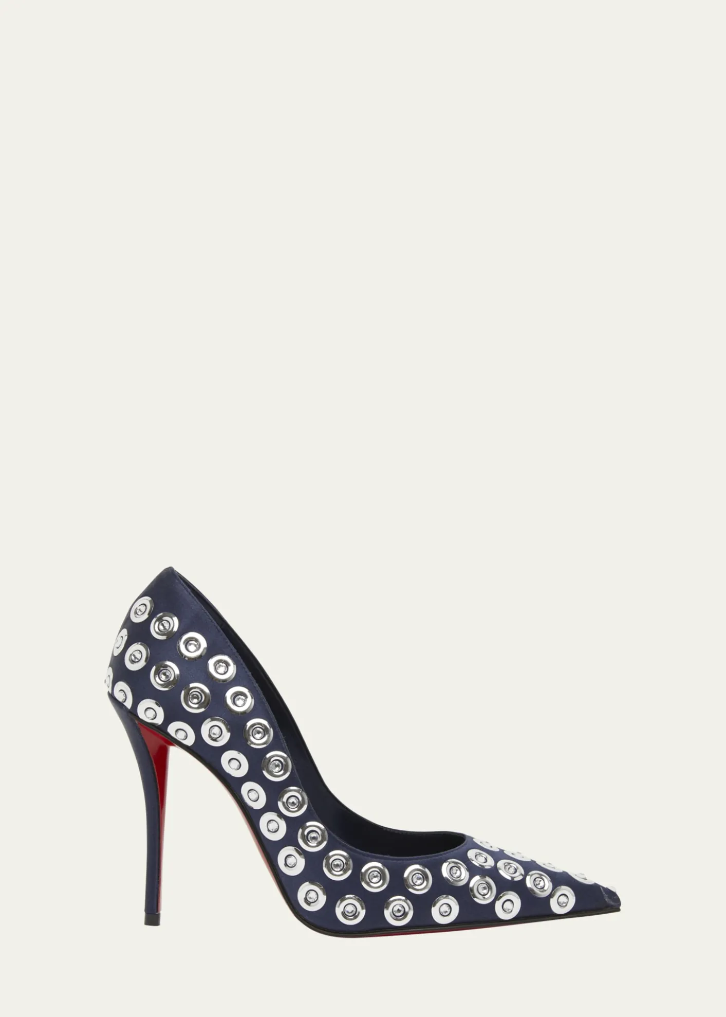 Christian Louboutin100mm Miss Z Silk Crystal Pumps