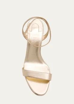 Christian Louboutin80mm Miss Z Metallic Leather Sandals
