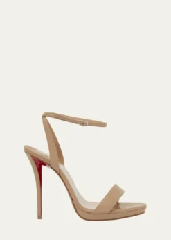 Christian Louboutin120mm Miss Z Leather Ankle-Strap Sandals