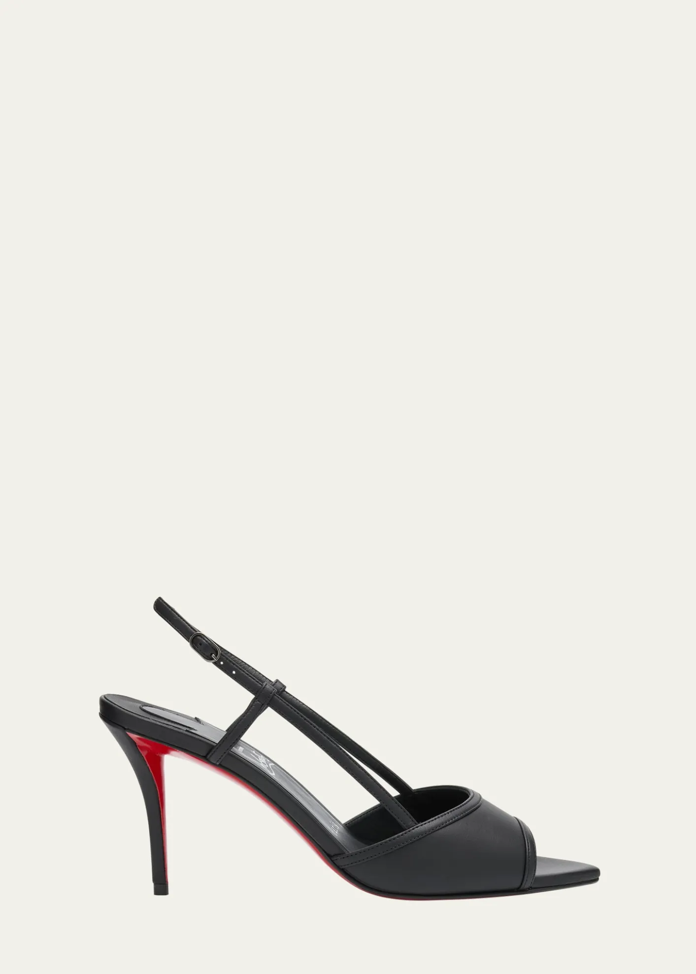Christian Louboutin80mm Miss Z Leather Slingback Sandals