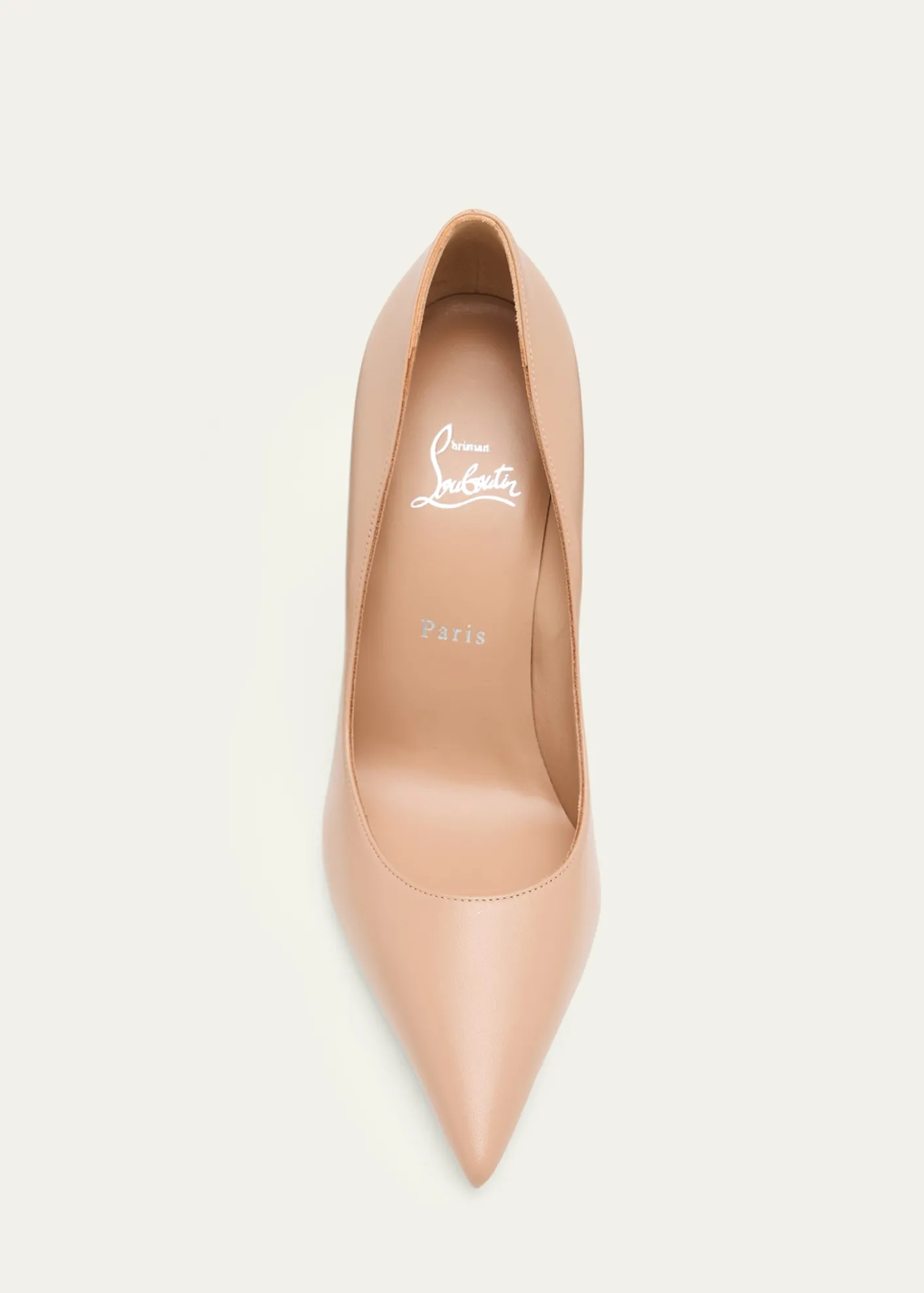 Christian Louboutin100mm Miss Z Leather Pointed-Toe Pumps