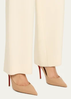Christian Louboutin100mm Miss Z Leather Pointed-Toe Pumps