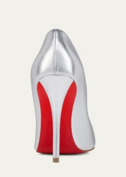 Christian Louboutin100mm Miss Z Metallic Leather Pumps