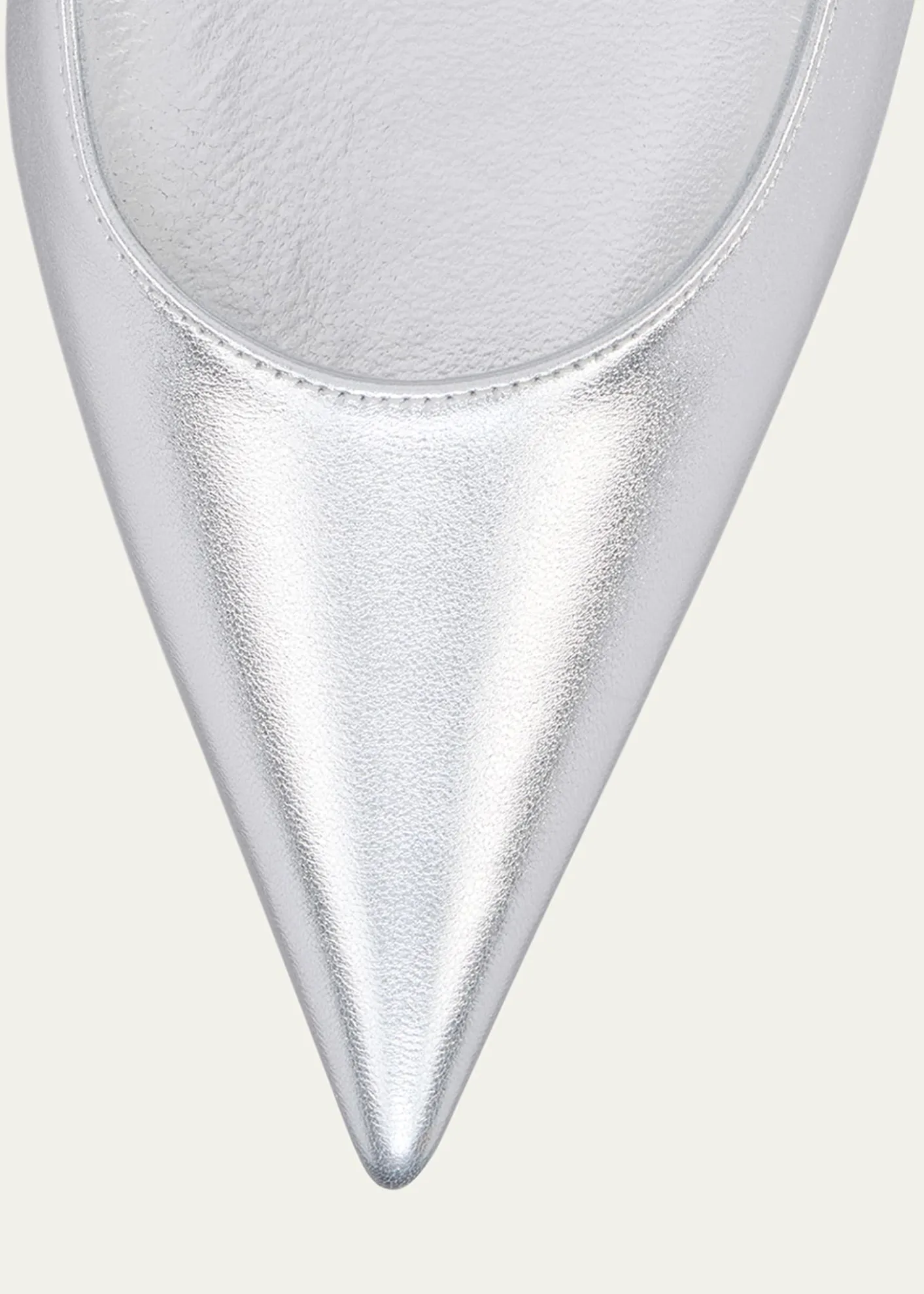 Christian Louboutin100mm Miss Z Metallic Leather Pumps
