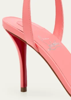 Christian Louboutin80mm Miss Z Patent Leather Ankle-Strap Sandals